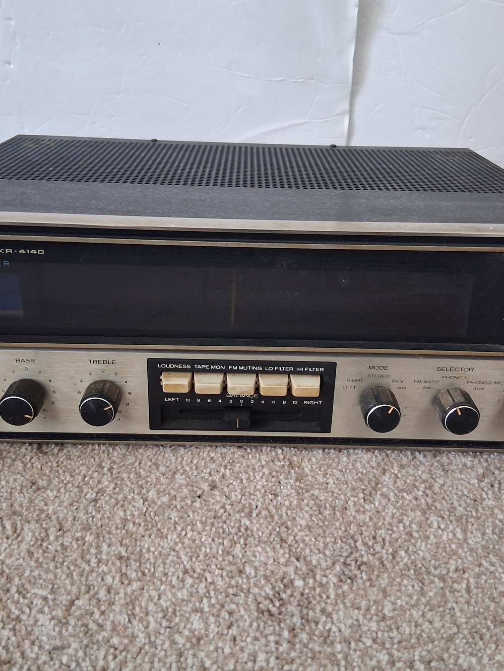 Vintage Kenwood KR-4140 Stereo Receiver Tested Working As Is. (Please Read)